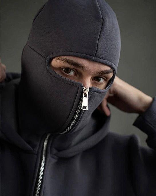 Grey Balaclava Hoodie