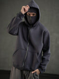 Grey Balaclava Hoodie