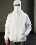 White Balaclava Hoodie