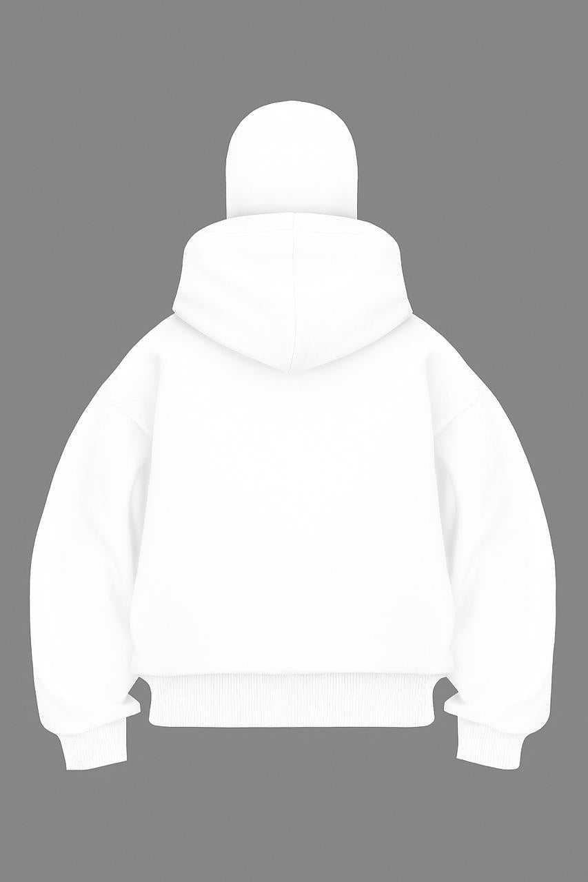 White Balaclava Hoodie