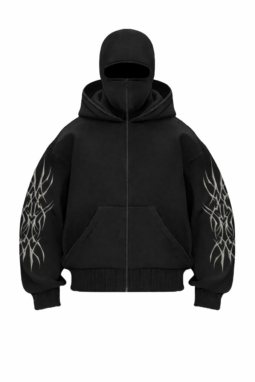 Printed Balaclava Hoodie